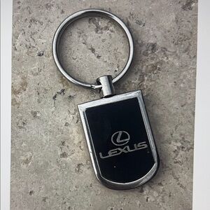 Lexus Black and Silver Keychain